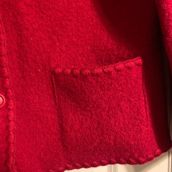 Talbots petite red wool blazer - Picture 4 of 8